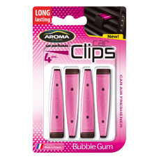 Ароматизатор Aroma Car Clips Bubble Gum, 4x5g рідкий