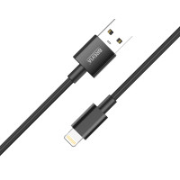 Кабель Brevia USB to Lightning 2,4А 1м, чорний ZIP (55100BULZ1)