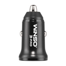 Автомобільний зарядний пристрій Winso Pro 30W 1xUSB-C+1xUSB-A чорний