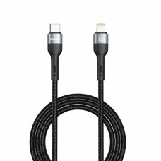 Кабель Winso Pro Type-C to Lightning 30W TPE+плетіння 2м чорний
