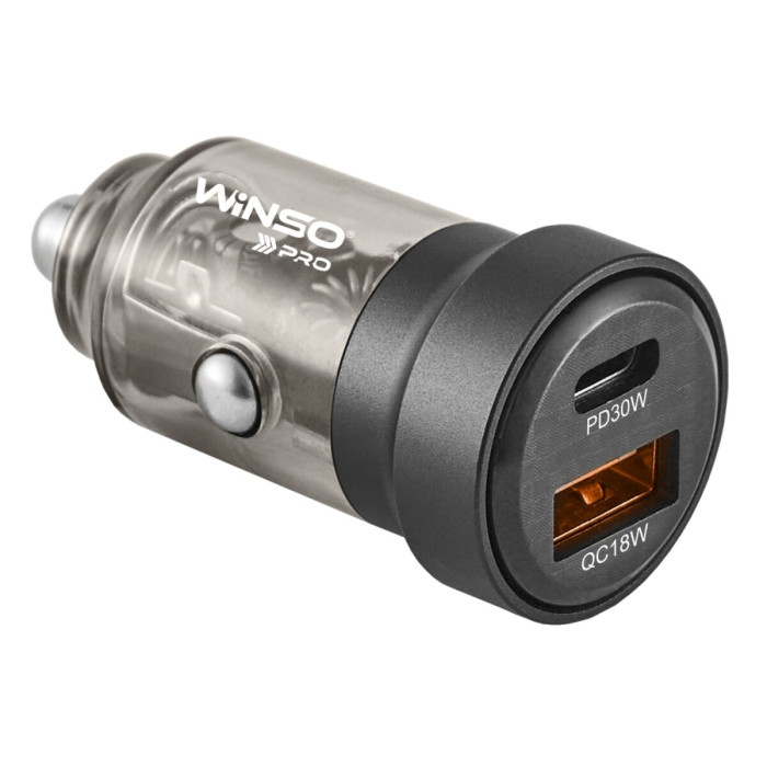 Автомобільний зарядний пристрій Winso Pro 30W 1xUSB-C+1xUSB-A