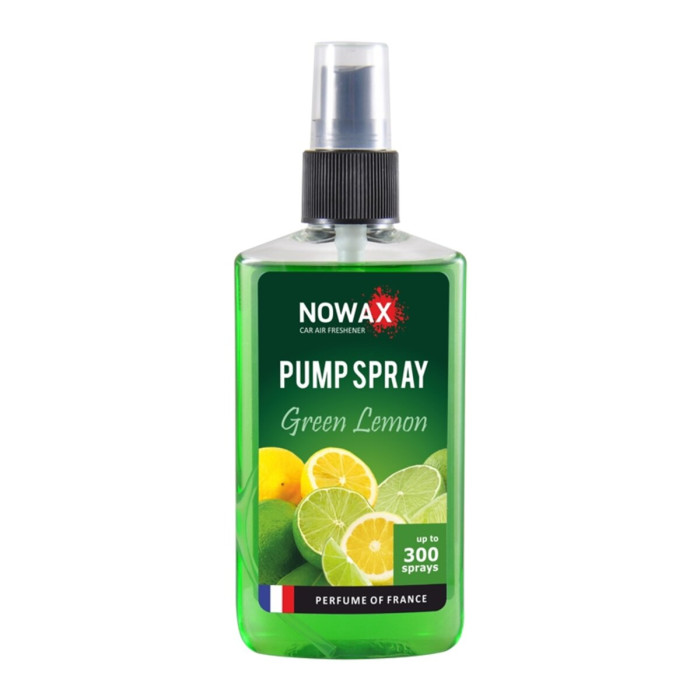 Ароматизатор Nowax Pump Spray Green Lemon, 75ml з розпилювачем