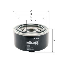 Фільтр масляний Molder Filter OF 294 (WL7414, OC404, W1323)