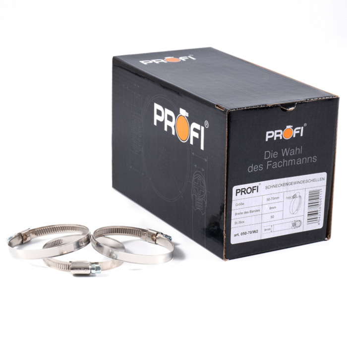 Хомути Profi 50-70/W2, 9мм, 50шт