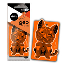 Ароматизатор Aroma Car Cellulose Geo Cat - Orange Sparkling Mango сухий