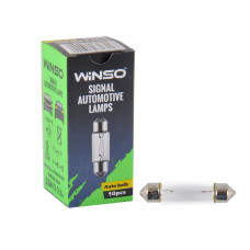Лампа розжарювання Winso 12V C10W 10W SV8.5 T11x41, 10шт