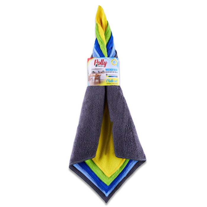 Набір ганчірок з мікрофібри Polly 30*30см 5шт
