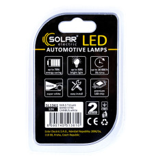 Автолампа Solar LED 12V SV8.5 T11x41 6SMD white, 2шт
