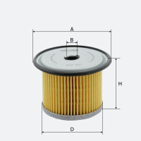 Фільтр паливний Molder Filter KFX 53/1 (WF8021, KX63/1, P716)