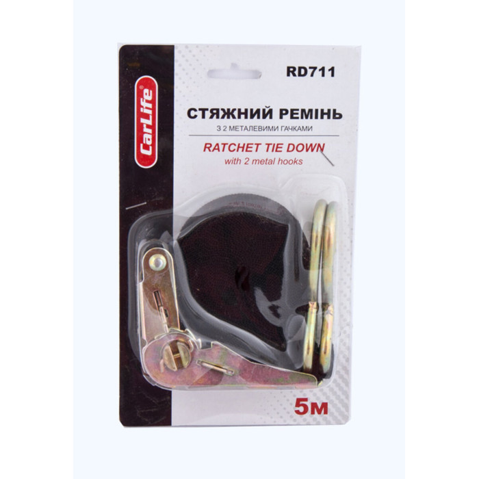 Стяжний ремінь з замком CarLife 1т, 5м