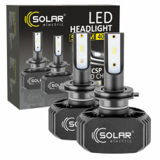 Автолампа Solar LED H7 12/24V 6000K 5000Lm 40W, CSP1860 2шт