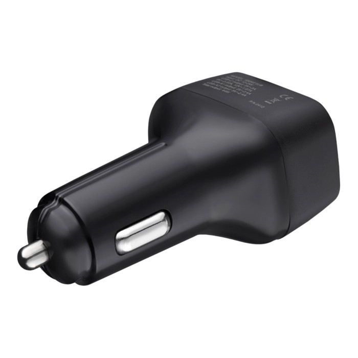 Автомобільний зарядний пристрій Brevia ePower TriDrive 42W 3xUSB-A чорний