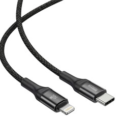 Кабель Brevia Type-C to Lightning 30W 1м, чорний box (56100BCLC1)