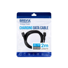 Кабель Brevia Type-C to Lightning 30W 2м, чорний ZIP (51200BCLZ1)