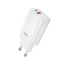 Мережевий зарядний пристрій XO CE17 GaN 65W білий
