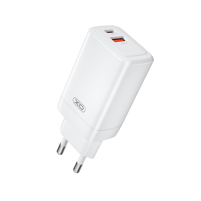 Мережевий зарядний пристрій XO CE17 GaN 65W білий