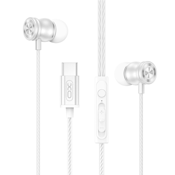 Навушники дротові XO EP80 In ear Type-C білі