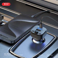 FM-трансмітер XO BCC18 Smart Bluetooth+MP3 Type-C чорний