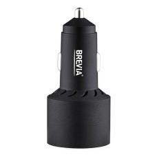 Автомобільний зарядний пристрій Brevia ePower TriCharge 66W 1xUSB-C+2xUSB-A чорний