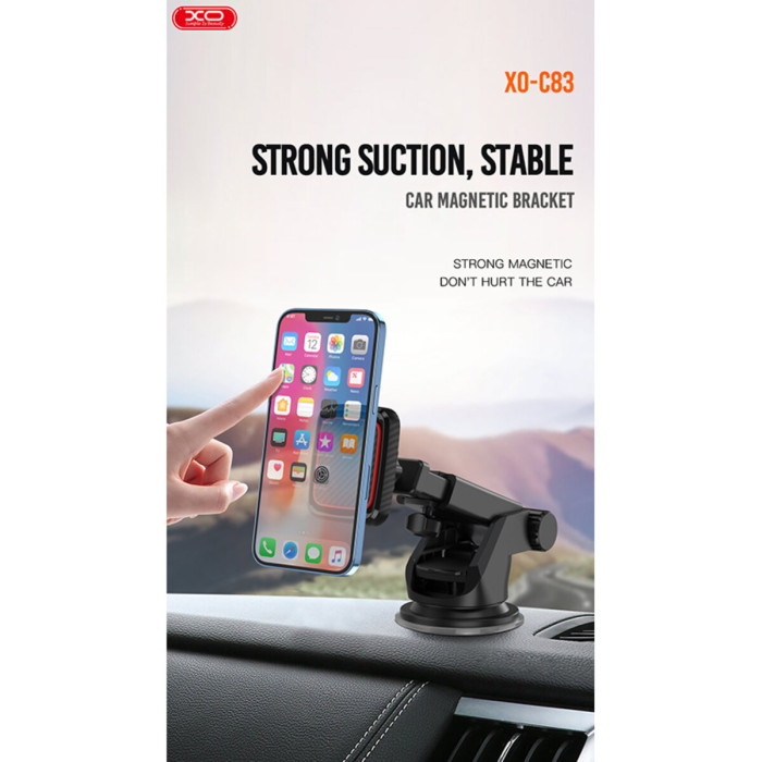 Тримач телефону автомобільний XO C83 Magnetic Car holder чорний