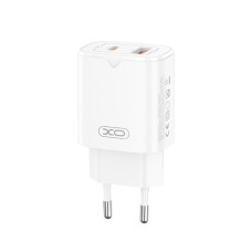 Мережевий зарядний пристрій XO L130 PD30W/QC18W 1USB-C+1USB-A білий