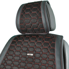Комплект преміум накидок для сидінь Beltex Monte Carlo, black-red