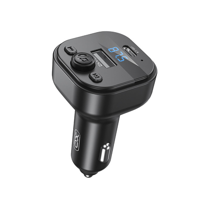 FM-трансмітер XO BCC18 Smart Bluetooth+MP3 Type-C чорний