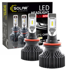 Автолампа Solar LED H11 12/24V 6500K 8000Lm 60W ZES Chip