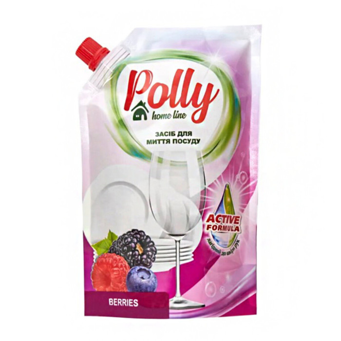 Засіб для миття посуду Polly ягоди дой-пак, 500мл