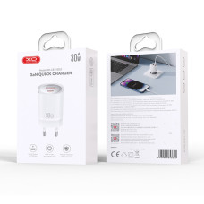 Мережевий зарядний пристрій XO CE21 PD30W/PPS33W 1USB-A+1USB-C білий