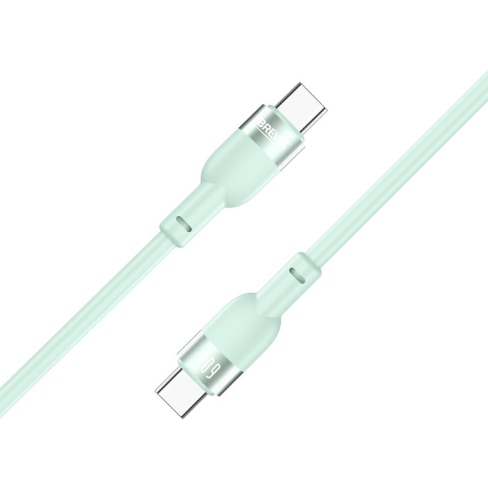 Кабель Brevia Type-C to Type-C 60W 1,2м, м'ятний box (52120MCCC1)