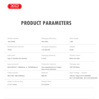 Бездротовий зарядний пристрій XO CX022 Magnetic Wireless Charger Type-C білий