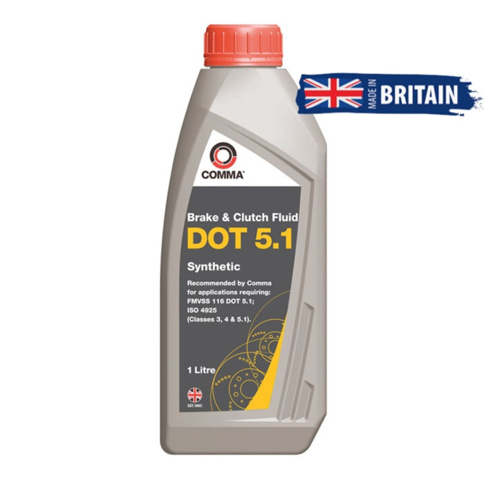 Гальмівна рідина Comma DOT 5.1 Brake Fluid 1л