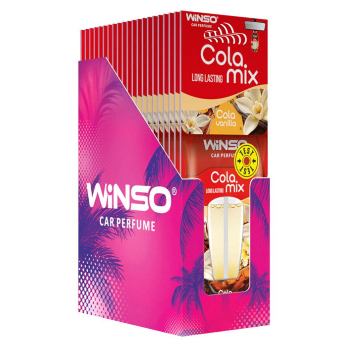 MIX ароматизаторів з подвійною капсулою Winso Cola MIX 18шт