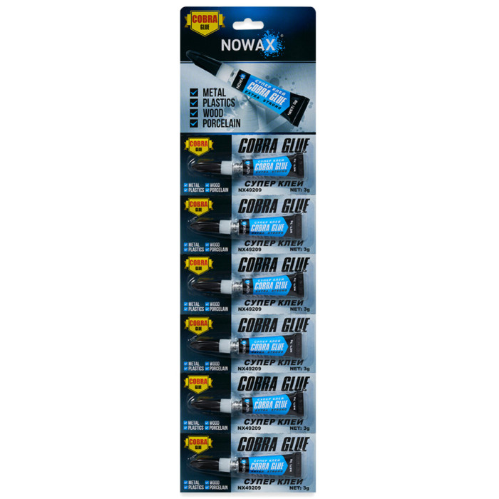 Суперклей Nowax Cobra Glue 6шт 3г