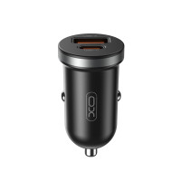 Автомобільний зарядний пристрій XO CC56 Plastic mini 30W чорний