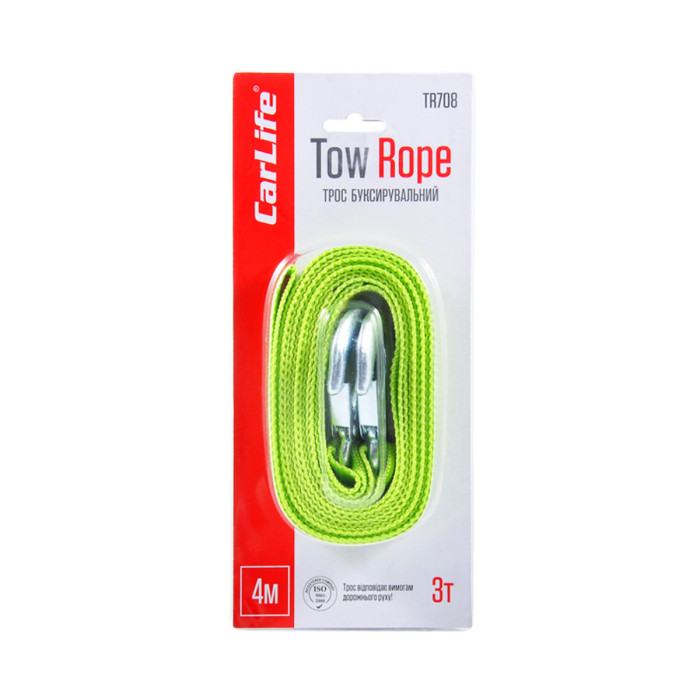 Буксирувальний трос CarLife 3т, 4м TR708