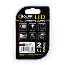 Автолампа Solar LED 12V SV8.5 T11x36 6SMD white, 2шт SL1362