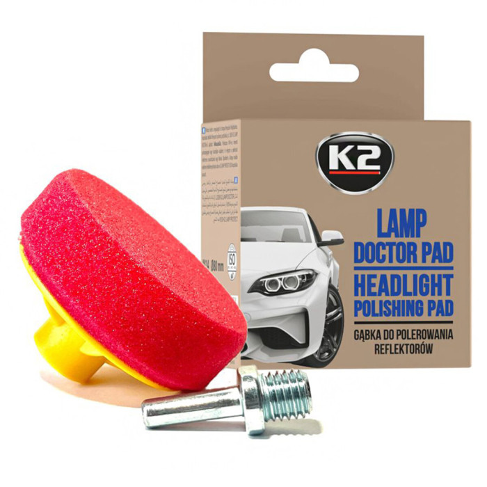 Губка для полірування фар K2 Lamp Doctor Pad 80мм
