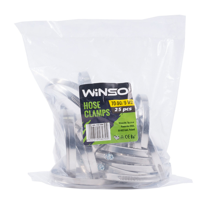 Хомути Winso 70-90/W2, 9мм, 25шт