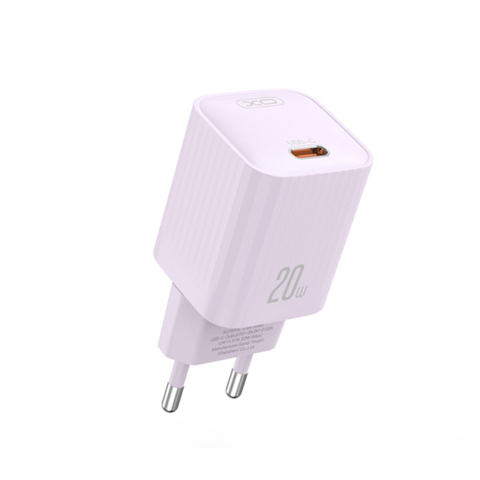 Мережевий зарядний пристрій XO L146 PD20W Single USB-C Charger фіолетовий