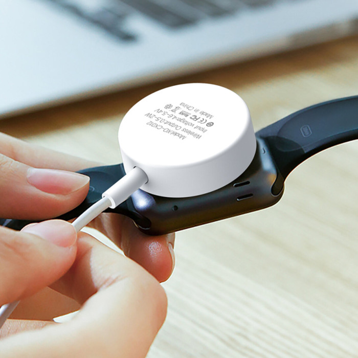 Бездротовий зарядний пристрій XO CX012 Watch Wireless Charger USB-A білий