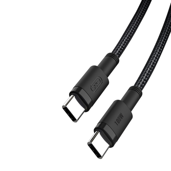 Кабель XO Type-C to Type-C 100W 1,5м чорний