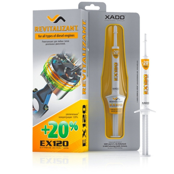 Ревіталізант Xado EX120 для дизельних двигунів 8мл