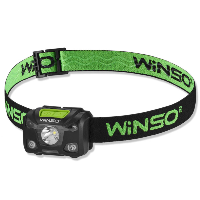 Ліхтар налобний Winso Pro 250Lm, 5W XPG, 3xAAA/1200mAh в комплекті, з сенсором білий/червоний
