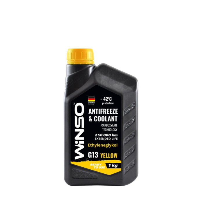 Антифриз Winso Antifreeze & Coolant Yellow G13 -42°C жовтий готовий 1кг