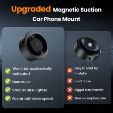 Тримач телефону автомобільний XO C155 Magnetic Car Suction Cup чорний