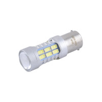 Автолампа Solar LED 12-24V S25 BA15s 27SMD white, 2шт