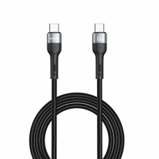 Кабель Winso Pro Type-C to Type-C 60W TPE+плетіння 1м чорний