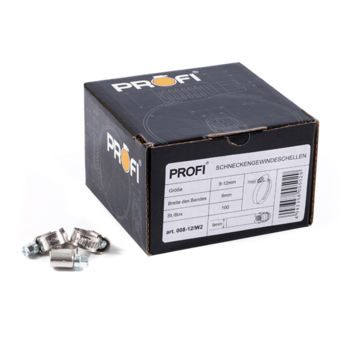 Хомути Profi 8-12/W2, 9мм, 100шт